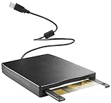 Xystec Diskettenlaufwerk: Externes USB-Disketten-Laufwerk, Slimline, PC (auch Windows 11) & Mac (USB Diskettenlaufwerk, Externes Diskettenlaufwerk, Discettenlaufwerk)