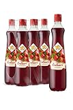 YO Sirup Erdbeere (6 x 700 ml) – 1x Flasche ergibt bis zu 6 Liter Fertiggetränk – ohne Süßungsmittel, Farb- & Konservierungsstoffe, veg