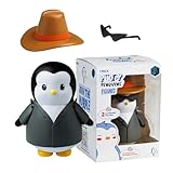 BANDAI Pudgy Penguins Actionfigur im Cowboy-Stil | Adoptieren Sie Ihren neuen Forever Friend mit 4 verschiedenen Sammlerpinguin-Figuren mit 2 austauschbaren Zubehörteilen | Offizielles Pudgy Peng