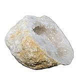 BAWHO Home Natürliche Kristallsteine ​​Weißer Kristallgeoden-Cluster for Schreibtischdekoration Geschenk Kristallstein JIANFENYIN (Size : 500-550g)