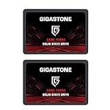 Gigastone Internes SSD 2TB 2er-Pack SATA III 2.5' Solid State Drive Game Turbo Lesegeschwindigkeit bis zu 560 MB/s 3D NAND SLC Cache 2.5 Zoll SSD Festplatte Speicher Für PS4 PC Laptop
