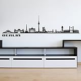 Wandkings Skyline - Deine Stadt wählbar - Berlin - 125 x 27 cm - Wandaufkleber Wandsticker W