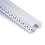 Efishine 6-PACK LED Trockenbauprofil 1M, LED-Profil Aluminum AluProfil für LED Streifen für Wände und Decken, LED-Kanal mit Clip-in-Diffusor und für breitere Streifen wie Philips Hue…