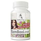 BAMBOO-LOVE – Silizium Hochdosiert Kapseln - Kieselsäure aus Bambus - Pure, Vegan, Rein - 180 Silica Haut Haare Nägel Kapseln - Silicea Nahrungsergänzungsmittel aus Deutschland von Zelltuning