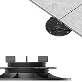 250x LANGFIT® Stelzlager 'M' für Terrassenplatten – Stufenlos höhenverstellbar von 18 bis 36mm – Fugenkreuz 3mm – Flexibles Adaptersystem – Made in Germany – MS-SL18-036-F