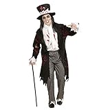 'ZOMBIE GROOM' (tailcoat with shirt, pants, scarf, top hat with hair) - (S)