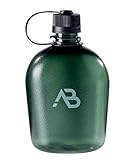 A.Blöchl Feldflasche US GEN II 1 Liter in tranparenten Design (21 x 12 x 6,5 cm/Oliv)