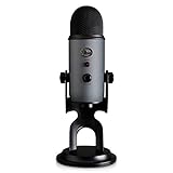 Blue Microphones Yeti USB-Mikrofon für Aufnahme und Streaming auf PC und Mac, verstellbares Stativ, Plug und Play, Schieferg