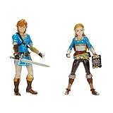 Nintendo The Legend of Zelda Action-Figur, 11 cm, 2 Stück Enthält 20 Gelenkpunkte mit Sheikah Slate und Soldier's Broadsword Zubehö