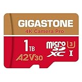 [5 Jahre kostenlose Datenwiederherstellung] GIGASTONE 1TB Micro SD Karte, 4K Kamera Pro MAX, bis zu 150/140 MB/s, MicroSDXC Speicherkarte für Gopro Drohne DJI Switch, A2 V30 U3 +Adap