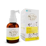 Active Life Vitamins D3+K2 Tropfen - 600 Tagesdosen - 1000 IU D3 plus 20 µg K2 - fördert die Blutgerinnung, stärkt das Immunsystem, Knochen, Zähne, Muskeln - ohne Zusatzstoffe, GVO
