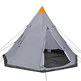 heybb Zelt für 4 Personen Grau Camping Zelt Biwak
