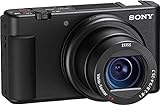 Sony ZV-1 Digitalkamera für Content-Ersteller, Vlogging und YouTube mit Flipscreen, eingebautem Mikrofon, 4K HDR-Video, Touchscreen-Display, Live-Video-Streaming, Web