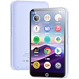 96GB MP3 Player mit Bluetooth und WiFi, 4.02 Zoll Touchscreen MP3 MP4 Player, Portable Android MP3-Player mit Spotify, Audible, Amazon Music, Deezer, HiFi Musik Player mit Lautsprecher, FM R