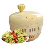 Gcerfby Salatschleuder - 800ML Salatwäscher | Mit Siebeinsatz Und Rutschfester Basis Für Knackiges Und Effiziente Zubereitung