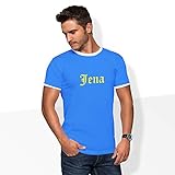 World of Football Ringer T-Shirt Old JENA blau - 164