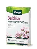 Kneipp Baldrian Nervenkraft 500 mg - Traditionelles pflanzliches Arzneimittel bei nervlicher Belastung und zur Unterstützung des Schlafes - 30 Filmtab