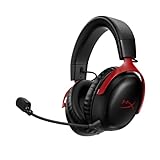 HyperX Cloud III Wireless – Gaming Headset for PC, PS5, PS4, up to 120-hour Battery, 2.4GHz Wireless, 53mm Angled Drivers, Memory Foam, Durable Frame, 10mm Microphone, Black-R
