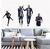 Wandtattoo, Motiv: Messi Fußball-Stern, Anime, Vinyl, selbstklebend, für Schlafzimmer, Wohnzimmer,