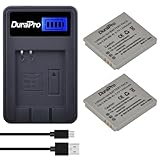 DuraPro 2Pcs NB-4L Akku + LCD USB Ladegerät für Canon IXUS 30, 40, 50, 55, 60, 65, 70, 75, 80 is, 82 is, 100 is, 110 is, 115 HS, 120 is, 130, 220 HS, 230 HS, 255 HS, I Zoom, i7, i7 Z