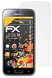 atFoliX Panzerfolie kompatibel mit Samsung Galaxy S5 mini Schutzfolie, entspiegelnde und stoßdämpfende FX Folie (3X)