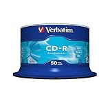 Verbatim CD-R Extra Protection, CD-Rohlinge mit 700 MB Datenspeicher, ideal für Foto- und Video-Aufnahmen, kompatibel mit jedem konventionellen CD-Laufwerk, 50er Pack Sp