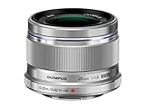 Olympus M.Zuiko Digital 25mm F1.8 Objektiv, lichtstarke Festbrennweite, geeignet für alle MFT-Kameras (Olympus OM-D & PEN Modelle, Panasonic G-Serie), silb