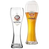 Weizenbiergläser Erdinger, 2-er Set, je 500