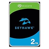 Seagate SkyHawk 2TB interne Festplatte HDD, Videoaufnahme bis zu 64 Kameras, 3.5 Zoll, 64 MB Cache, SATA 6GB/s, silber, FFP, inkl. 3 Jahre Rescue Service, Modellnr.: ST2000VXZ17