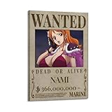ASDASDHBW One Piece Wanted Anime Poster63 Poster, dekoratives Gemälde, Leinwand, Wandposter und Kunstdruck, moderne Familienschlafzimmer-Dekoration, Poster, 60 x 90