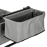 TMXKOOK Faltsamer Cargo Wagon Aufbewahrungsbeutel, zusammenklappbare Einkufe Camping-Hand-Push-tragbare Trolley-Wagen-Zubehr - Abnehmbare Oxford-Tuch-T