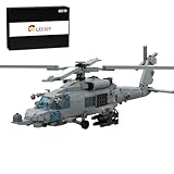 Fabroz MH-60R Seahawk Hubschrauber Modell Bausteine, Moderne Militär Hubschrauber Bausatz, Militärisches Flugzeug Spielzeug für Kinder Erwachsene, Kompatibel mit Lego (1252Teile)