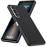 WFTE Hülle für Sony Xperia 1 VI Handyhülle [Ultra Dünn] [Kratzfest] [Passgenau Dünn Matt] Premium TPU Silikon Case Schutzhülle Weiche Staubabweisend Hülle für Sony Xperia 1 VI- Schw