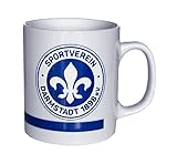 SV Darmstadt 1898 Tasse Becher Kaffeebecher Logo weiß