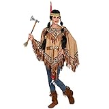 Widmann - Kostüm Indianer, Poncho, Wilder Westen, Fasching, Karneval, Mottoparty
