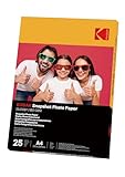 KODAK Fotopapier Instant-Fotopapier, 25 Blatt, Format 21 x 29,7 cm (A4), glänzend, 180 g/m², für Tintenstrahldrucker geeignet'