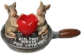 Udo Schmidt GmbH & Co wunderschönes Geldgeschenk, Spardose EIN Paar Mäuse zum verbraten,Mäuse in der Pfanne mit Möglichkeit der Geldscheineinlage,tolle Geschenk