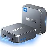 NiPoGi Mini PC 1024GB(1TB) M.2 SSD, 12th Gen Intel Alder Lake-N100(bis zu 3,4 GHz), AK2 Plus 16GB DDR4 Computer, Tower mit 2xHDMI/WiFi 5/BT 4.2/Gigabit Ethernet für Zuhause/Bü