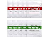 AGT Puffer: 10er-Set Kalibrierlösungen für pH-Wert-Testgeräte, pH 4.00 und pH 6.86 (Pufferlösung, pH Pufferlösung, Wassertester)