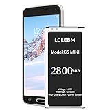 LCLEBM Galaxy S5 Mini Akku, 2800mAh Lithium-Ionen Polymer Akku mit hoher Kapazität für Samsung S5 Mini Kompatibel mit Galaxy S5 Mini EB-BG800BBE, SM-G800F, SM-G800H