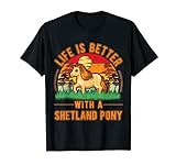 Das Leben ist besser mit einem Shetland Pony T-S