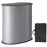 VEVOR Tragbare Messetheke Messetresen, 900 x 490 x 940 mm Messestand Ausstellungs-Thekenständer, Faltbarer Promotion-Einzelhandels-Bartisch, Pop-Up-Podium mit Aufbewahrungsregal, Trag