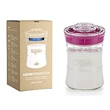 Kefirko | Kefir Fermenter Starter Kit, Machen Sie einfach Milch und Wasser Kefir zu Hause 848 ml (Rosa)
