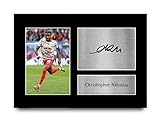HWC Trading A4 Christopher Nkunku RB Leipzig Geschenke Gedrucktes Signiertes Autogramm Foto für Fußball Anhänger and F