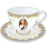Gedenktasse und Untertasse 'Her Majesty', Königin Elizabeth II