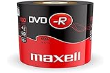 Maxell 275733 DVD-R Rohlinge (16x Speed, 4,7GB, 100er Shrink) 100 Disk - Shrink Wrapp
