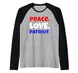 Frieden, Liebe, Patrioten, patriotische amerikanische Geschenke, USA-Geschenke Rag