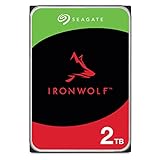 Seagate IronWolf 2 TB interne Festplatte NAS HDD, 3.5 Zoll, 5400 U/Min, CMR, 64 MB Cache, SATA 6 GB/s, silber, FFP, inkl. 3 Jahre Rescue Service, Modellnr.: ST2000VN003