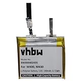 vhbw Akku kompatibel mit Polar M400, M430 Smartwatch Uhr Fitnessarmband (190mAh, 3,8V, Li-Polymer)