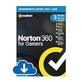 Norton 360 for Gamers 2024, 3 Geräte,Cybersicherheit für Gamer, 1-Jahres-Abonnement, PC/Mac/Android/iOS, Aktivierungscode per E